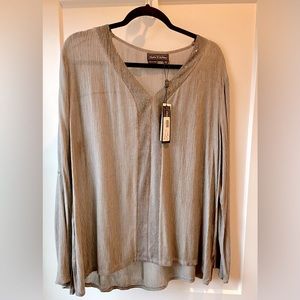 Oversized Elegant Sequined Top